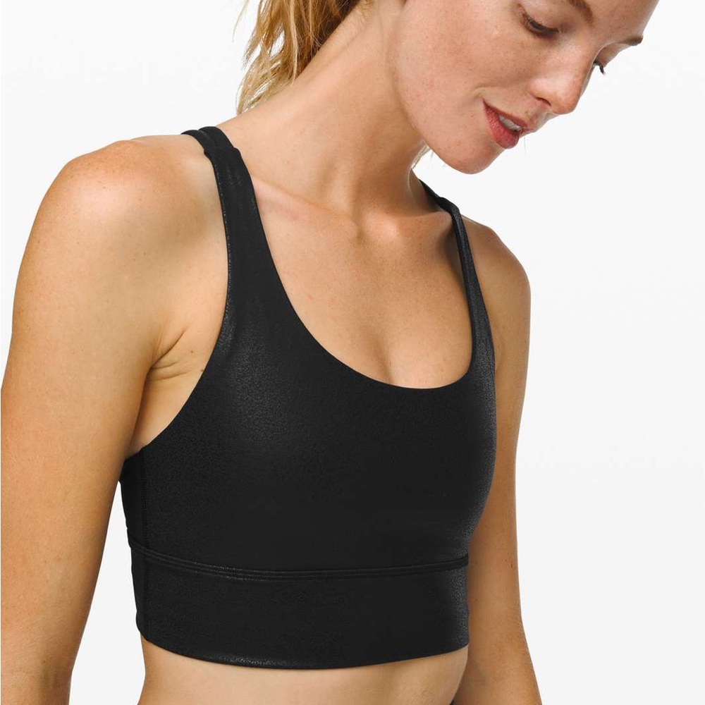Lululemon Longline Energy Bra Luminosity Foil Print